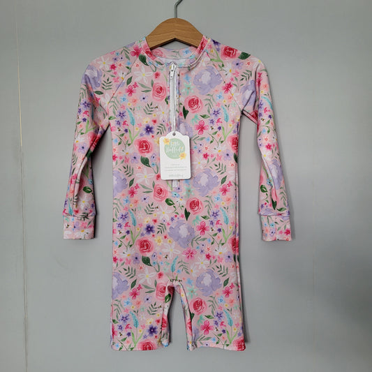 age 3-4 Floral Swimming Costume