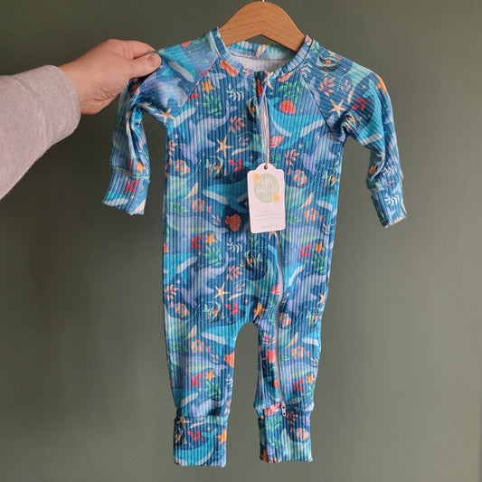 3-6m Swim With Me Sleepsuit