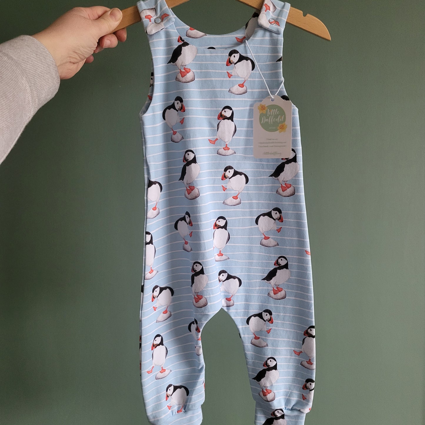 6-12m Puffins Romper