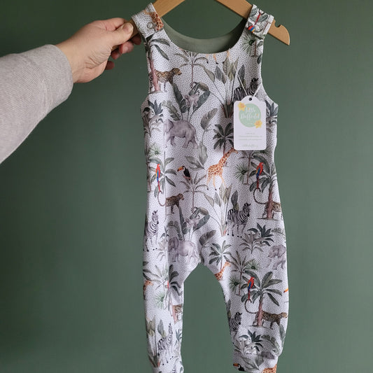 6-12m Dotty Safari Romper