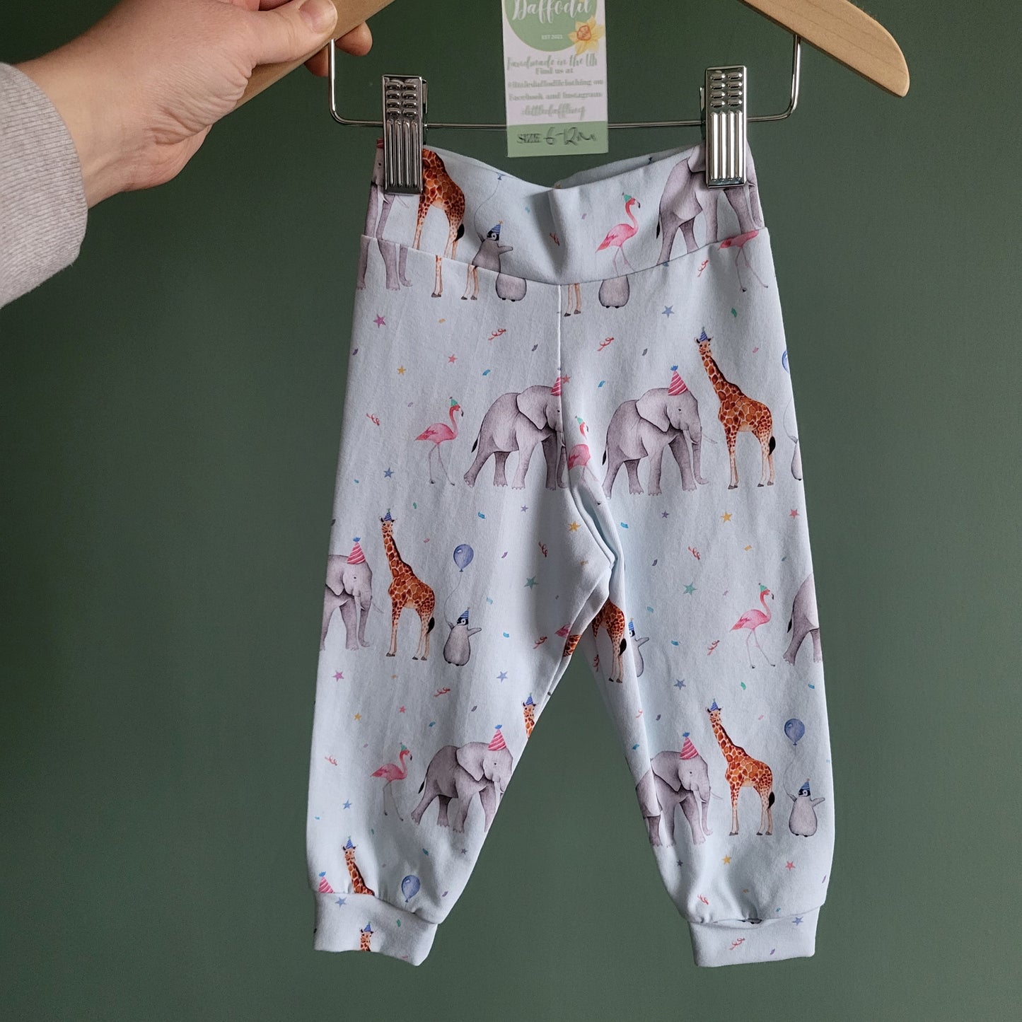 6-12m Party Animals Leggings