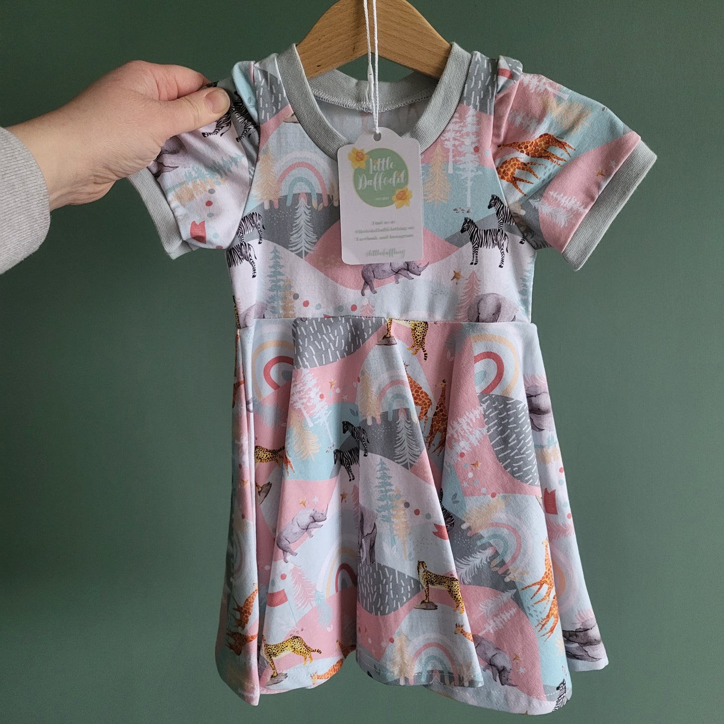 12-18m Happy Zoo Twirly Dress