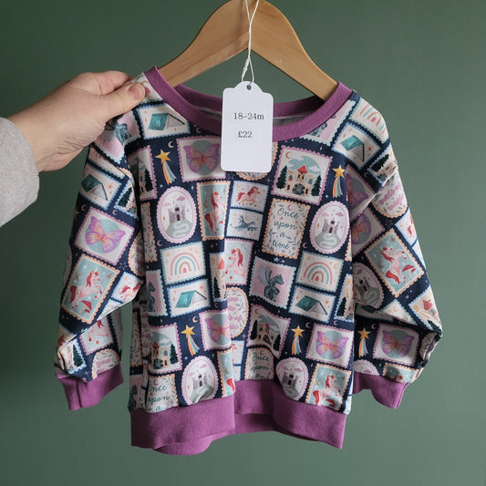 18-24m Unicorn Stamps Jumper