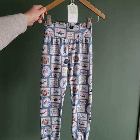 5-6 Dragon Stamps Leggings