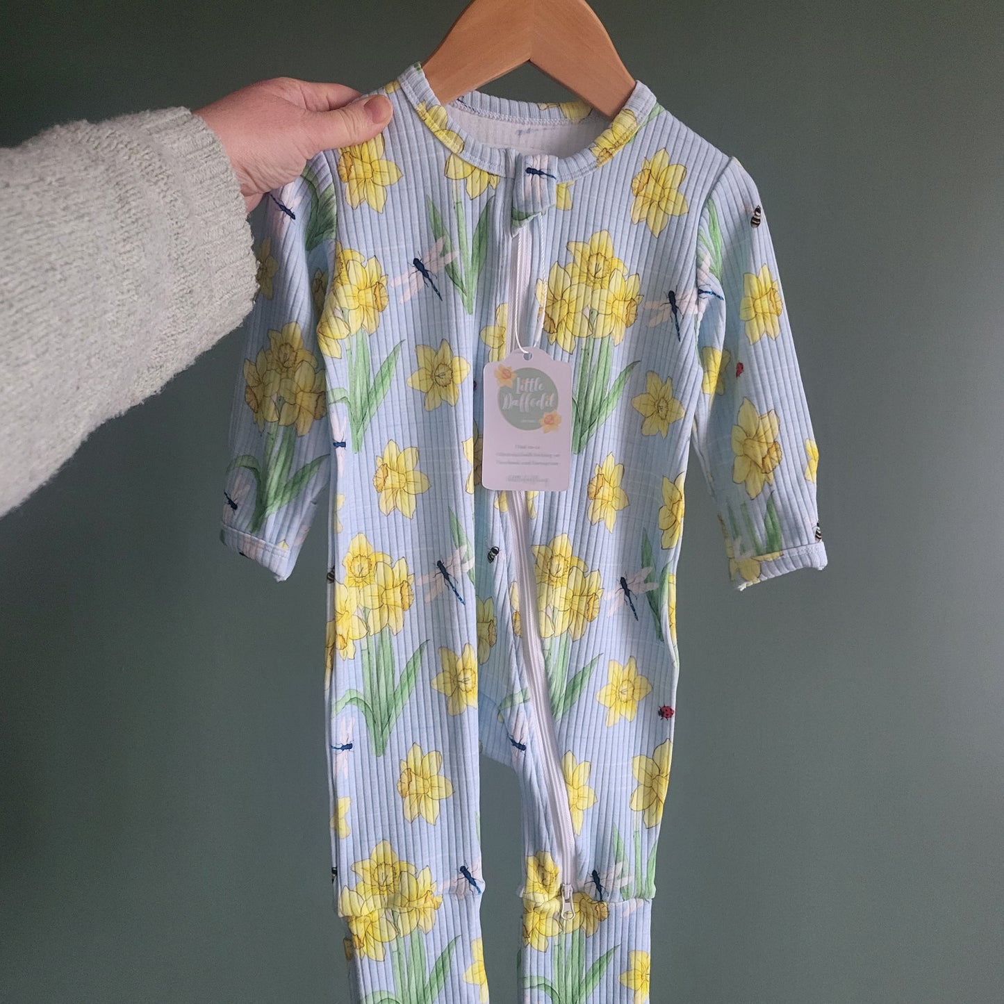 6-12m Daffodil Sleepsuit