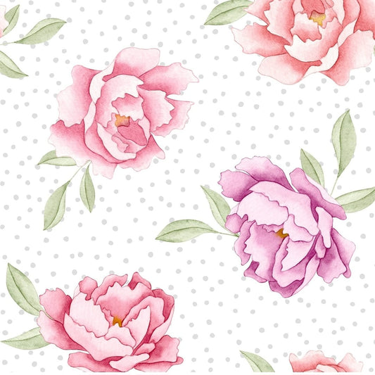 Peonies Minky Blanket