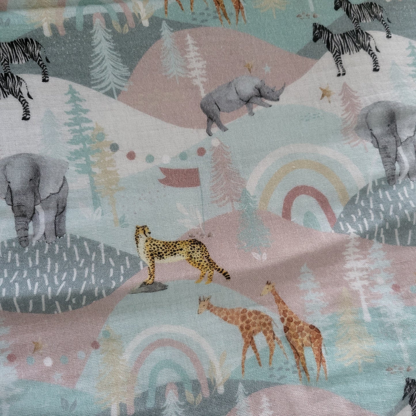 Happy Zoo Muslin