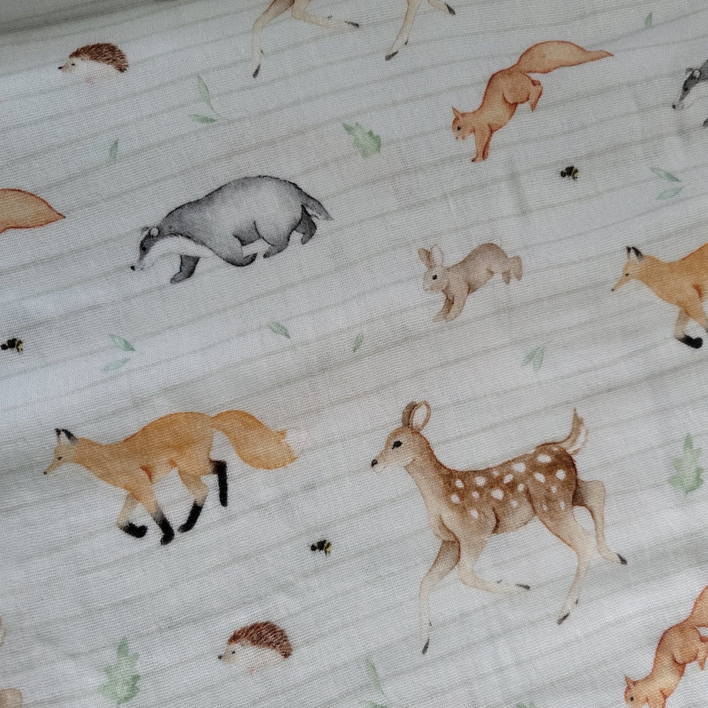 Woodland Animals Muslin