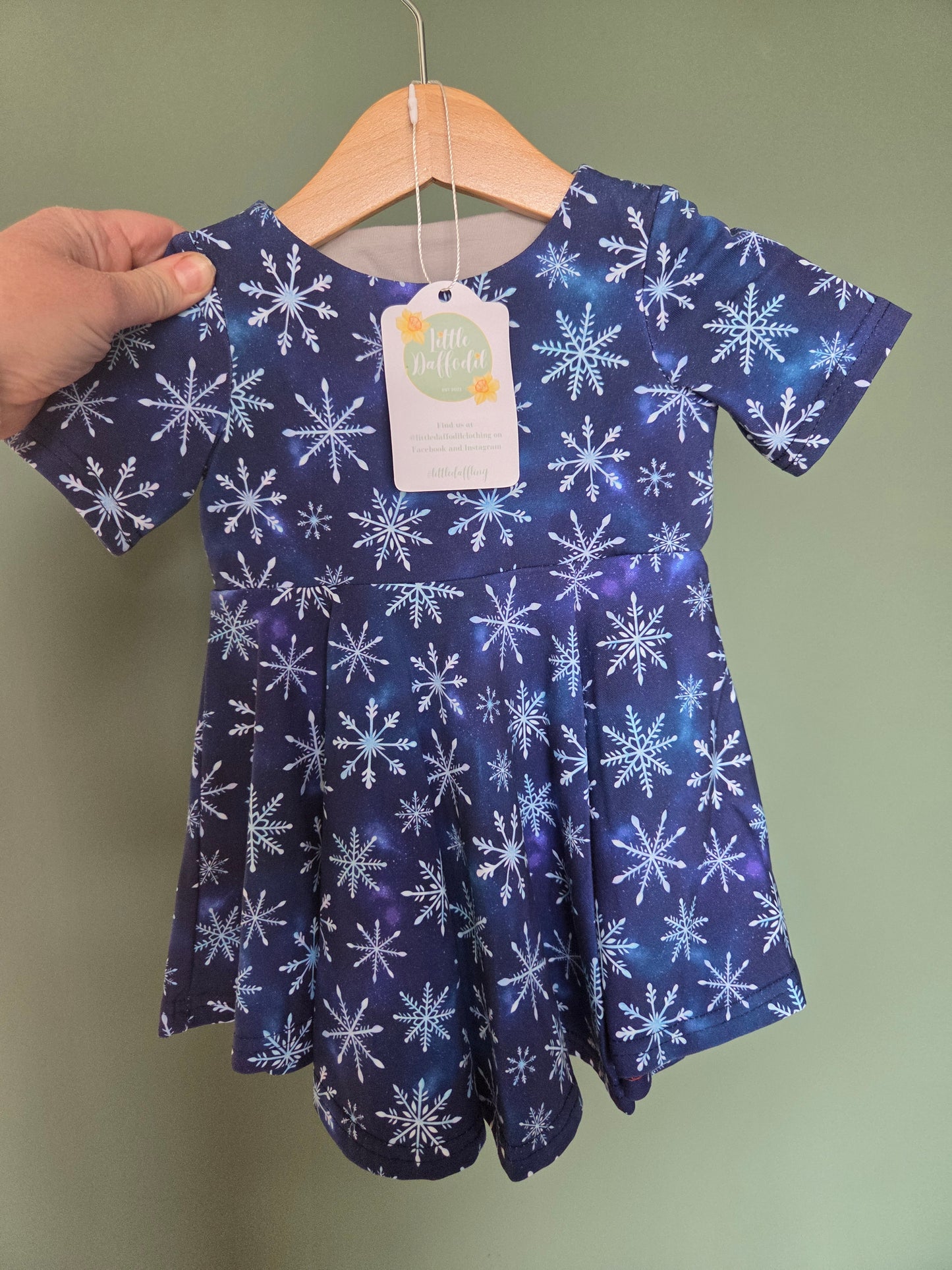 9-12m snowflake dress